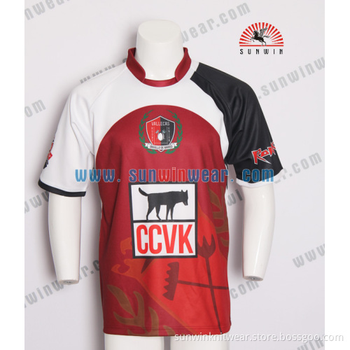 custom team set cheap dry fit rugby jersey with number and Logo / high quality rugby jersey for men